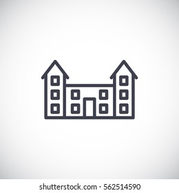 Buildings Icon Flat.