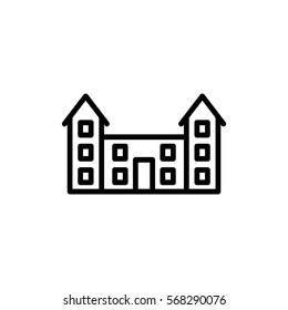 Buildings Icon Flat.