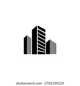 Ícone de edifícios design de vetor plano.
