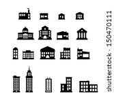 Buildings - buildings icon set