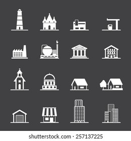 Buildings Icon set