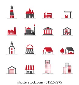 Buildings Icon set