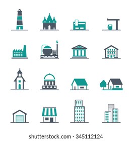 Buildings Icon set