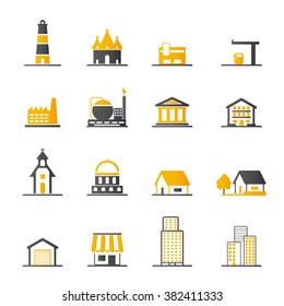 Buildings Icon set