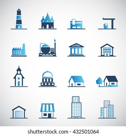 Buildings Icon set