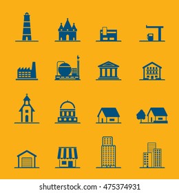 Buildings Icon set