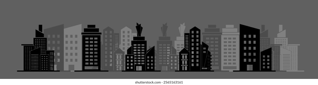 Buildings icon set isolated, Real Estate, School, House, Home, Apartment, Hospital, Hotel, Cityscape, Downtown, Museum, Mosque, Church, Pagoda. Architecture Buildings Icons Vector Illustration.