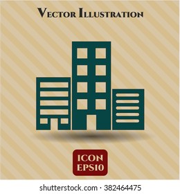 Buildings icon or symbol