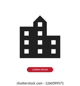 Buildings icon vector