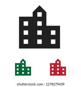 Buildings icon vector
