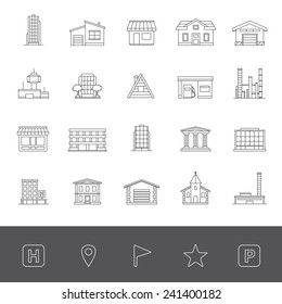 Buildings icons