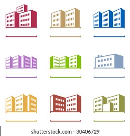 Buildings icons