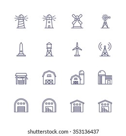 Buildings icons