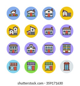 Buildings icons