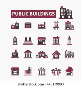 buildings icons