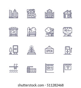 Buildings icons