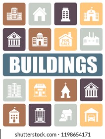 BUILDINGS icons set