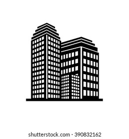 Buildings icons vector