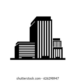 Buildings icons vector