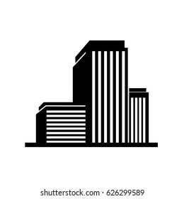 Buildings icons vector