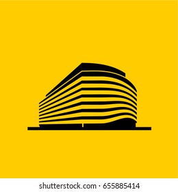 Buildings icons vector