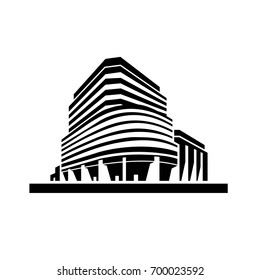 Buildings icons vector