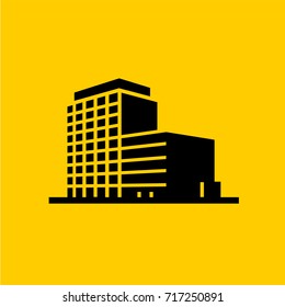 Buildings icons vector