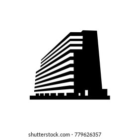 Buildings icons vector