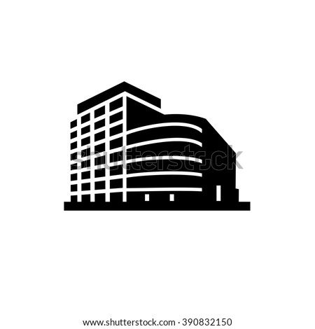 Buildings icons vector