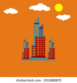 Buildings icons vector illustration