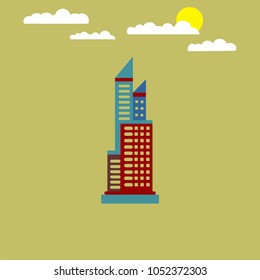 Buildings icons vector illustration