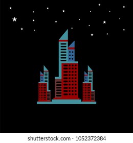 Buildings icons vector illustration