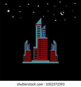 Buildings icons vector illustration