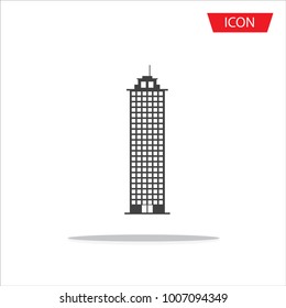 Buildings icons vector isolated on white background
