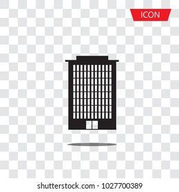 Buildings icons vector isolated on transparent background