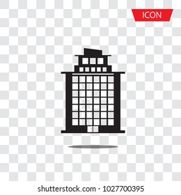 Buildings icons vector isolated on transparent background