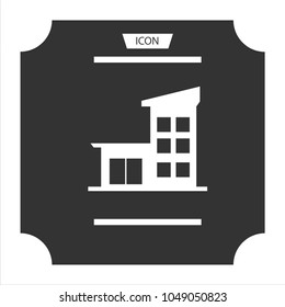 Buildings icons vector isolated on  background
