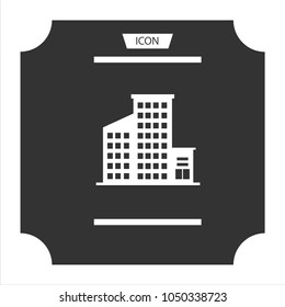 Buildings icons vector isolated on  background
