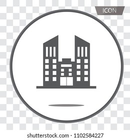 Buildings icons vector isolated on background