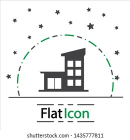 Buildings icons vector isolated on background