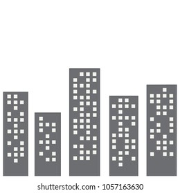 Buildings illustration. Vector