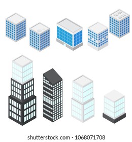 Buildings illustration. Vector