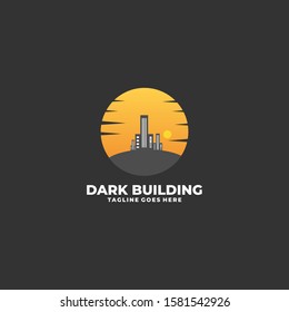 Buildings Illustration Vector Template. Suitable for Creative Industry, Multimedia, entertainment, Educations, Shop, and any related business