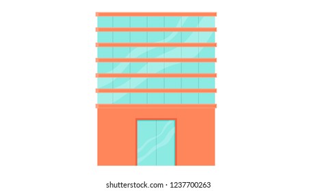 Buildings isolated vector illustration