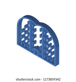 Buildings isometric left top view 3D icon