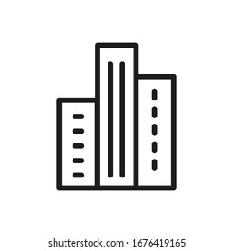 Buildings line icons. Urban Architecture, City Skyscraper