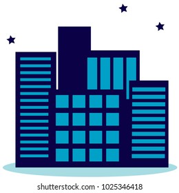buildings logo design vector isolated object