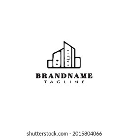 diseño de icono de edificios vectores vectorial moderno