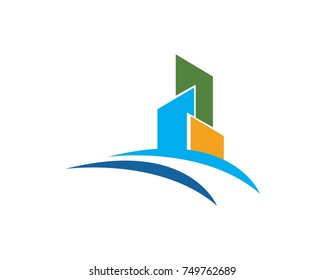 buildings logo icons template