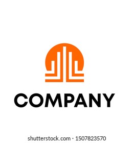 buildings logo . landmarks vector . architecture sign template